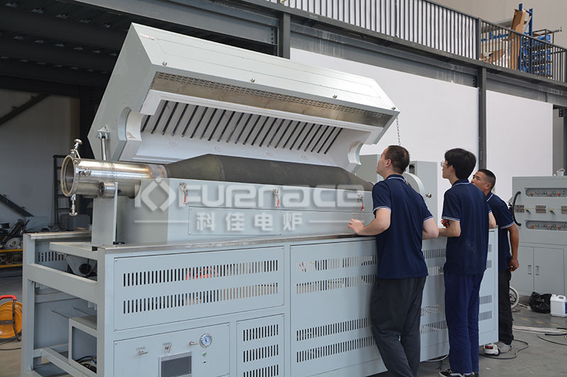 KJ-TX1000-H400LK4可用于电池材料烧结的回转电炉